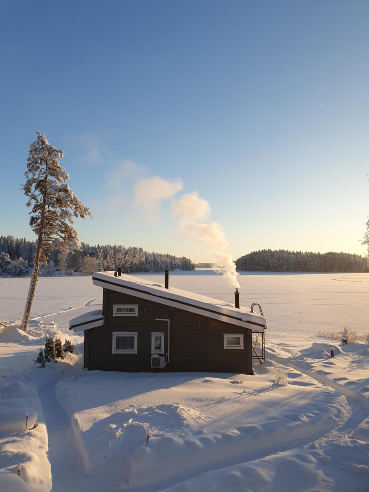 Stunning Log Cabin 45M2 On The Shore Of Kallavesi. Kuopio Ngoại thất bức ảnh