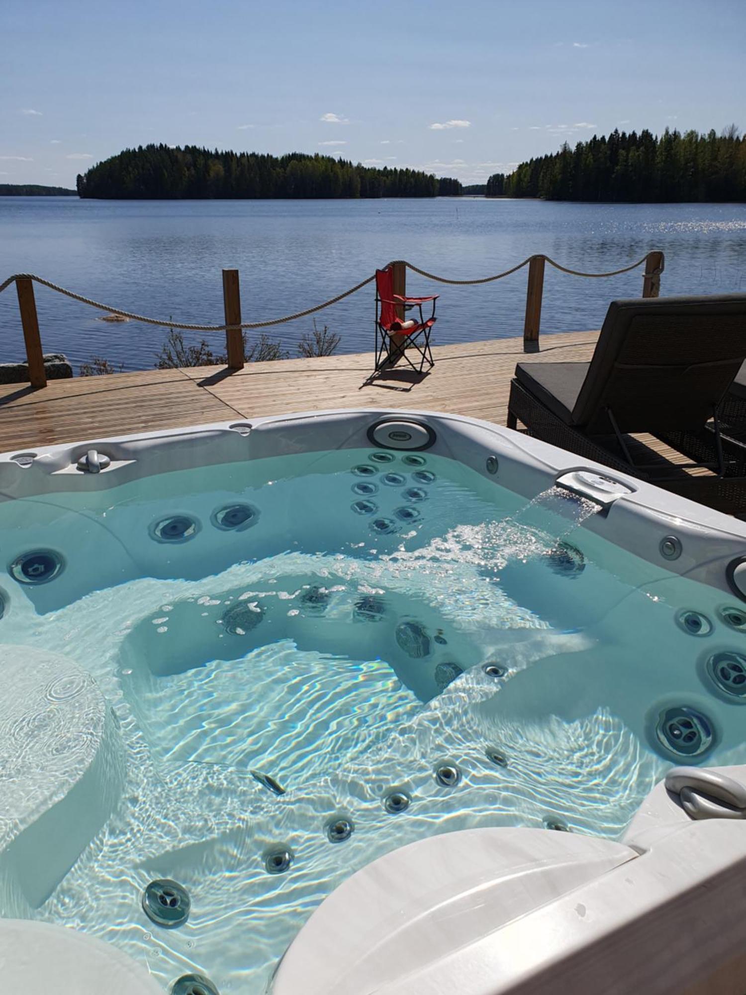 Stunning Log Cabin 45M2 On The Shore Of Kallavesi. Kuopio Ngoại thất bức ảnh