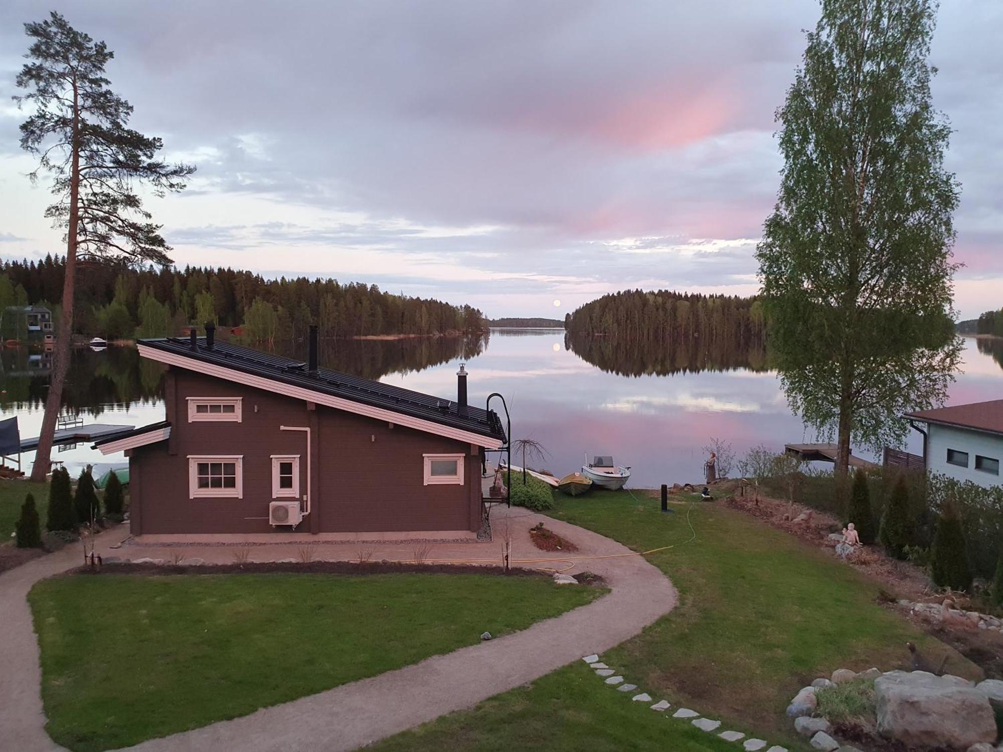 Stunning Log Cabin 45M2 On The Shore Of Kallavesi. Kuopio Ngoại thất bức ảnh