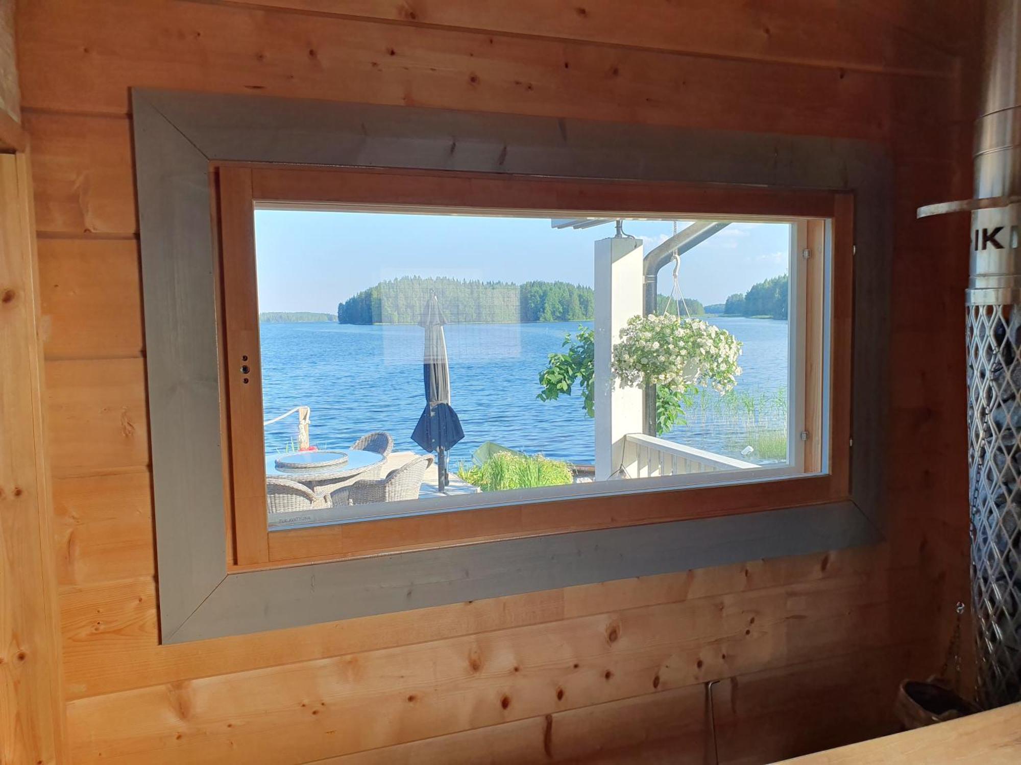 Stunning Log Cabin 45M2 On The Shore Of Kallavesi. Kuopio Ngoại thất bức ảnh